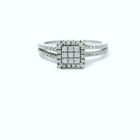 Sterling Silver with Moissanite CTW 0.34 image 0