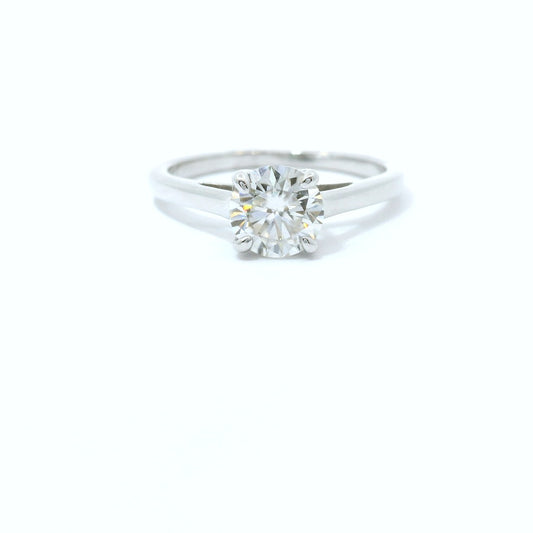 Sterling Silver with Round Brilliant Moissanite CTW 1 CTW image 0