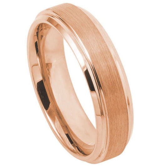 Tungsten Carbide Brushed Ion Plated Ring