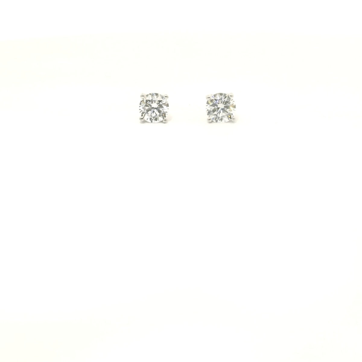 Sterling Silver with Studs Cubic Zirconia 4.8mm image 0