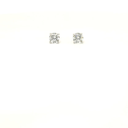 Sterling Silver with Studs Cubic Zirconia 4.8mm image 0