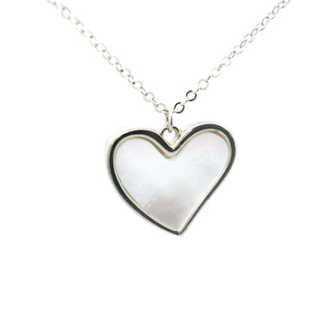 Sterling Silver with Fresh water Heart Pearl image 1