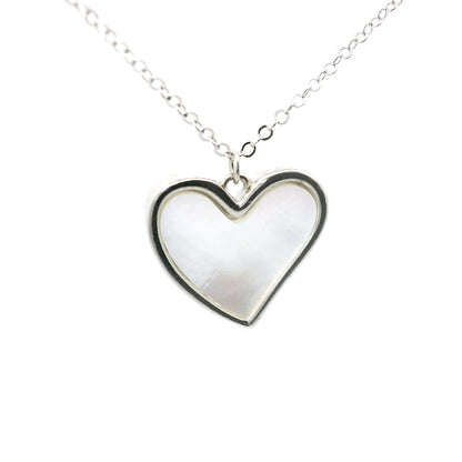 Sterling Silver with Fresh water Heart Pearl image 1