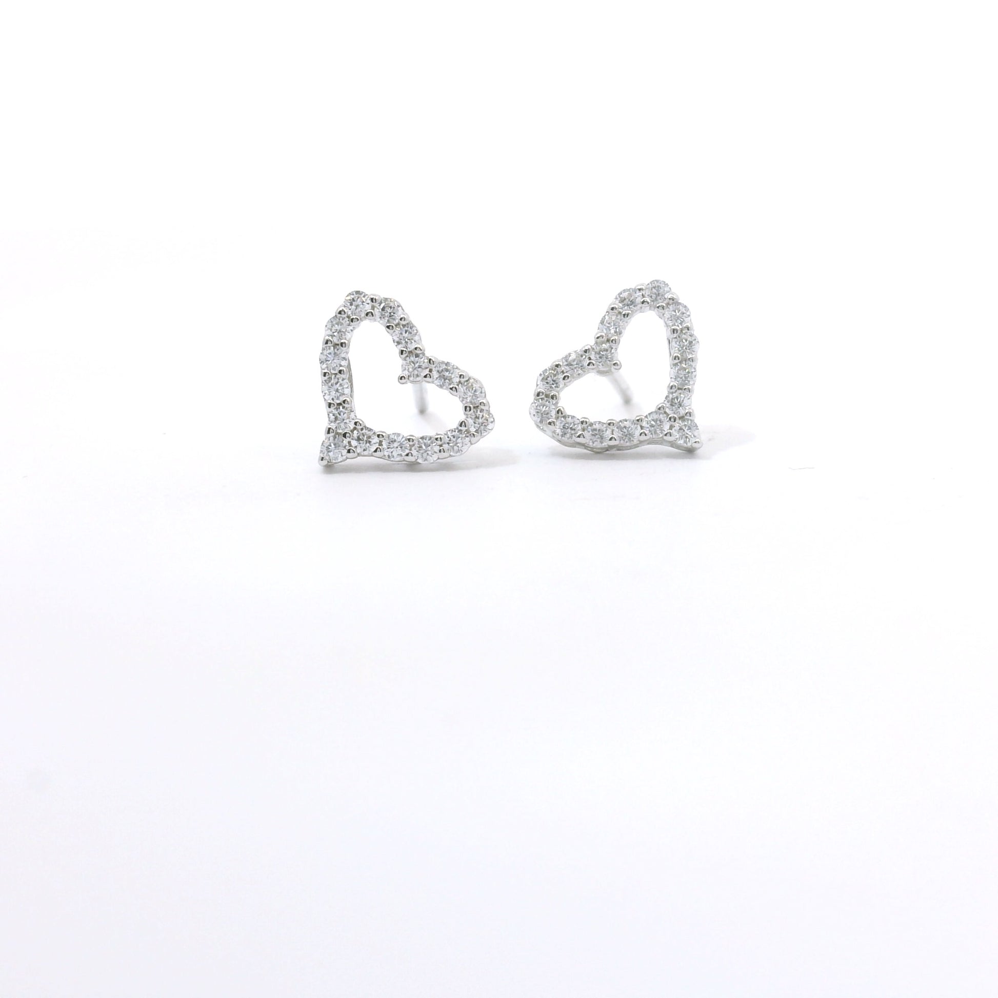 Sterling Silver with Heart Elegant Earrings image 0